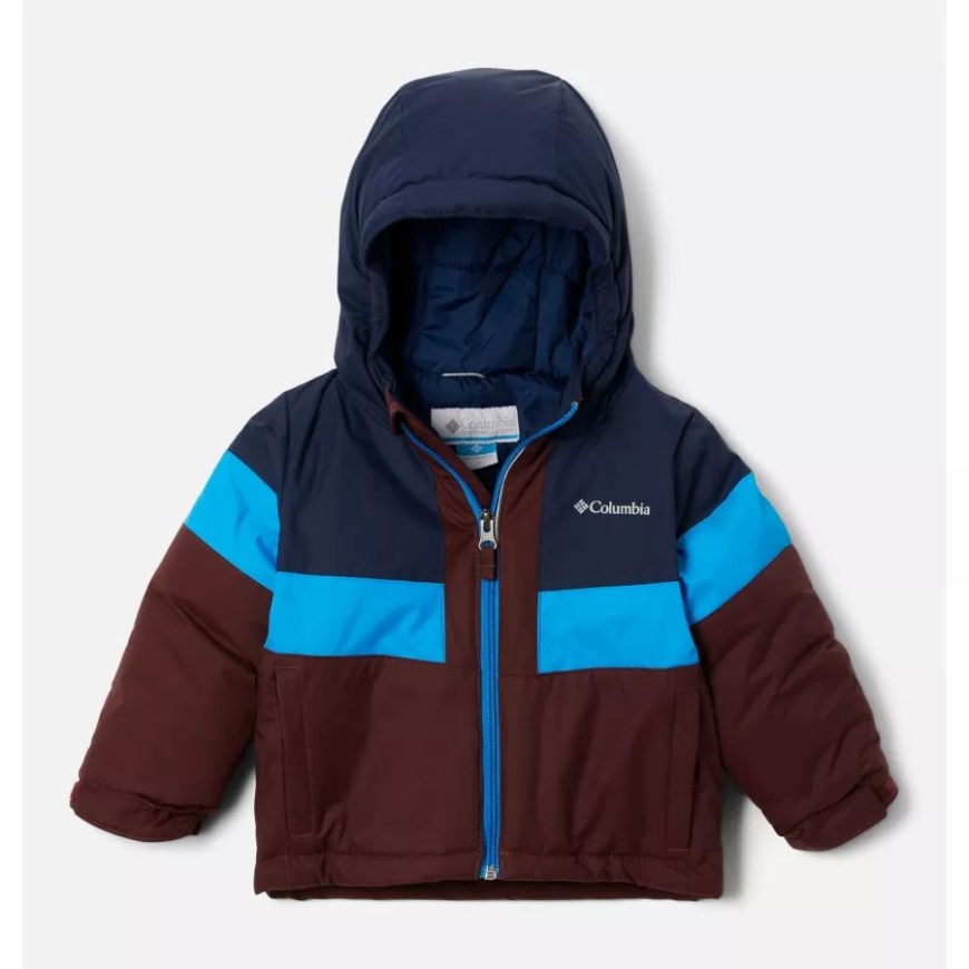 男の子 幼児 ライトニング リフト II ジャケット コロンビア エルダーベリー/コール ネイビー/コンパス ブルー