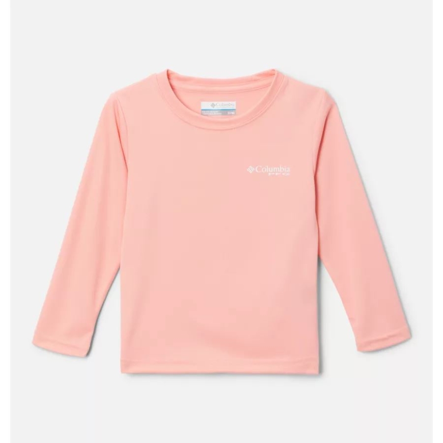 男の子用幼児 Pfg ターミナル タックル ユニバーシティ ロング スリーブ シャツ シャーベット/ホワイト - マーリン コロンビア