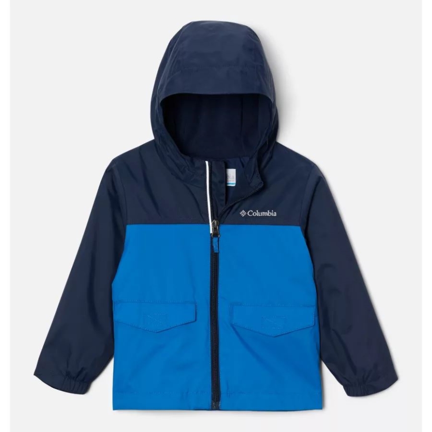 男の子用幼児用レインジラ ジャケット 明るいインディゴ/カレッジエイト ネイビー コロンビア