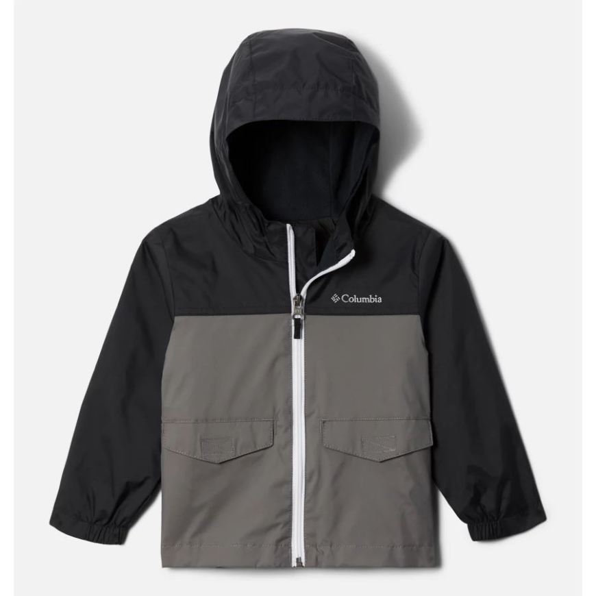 男の子用 トドラー レインジラ ジャケット コロンビア ブラック/シティグレー
