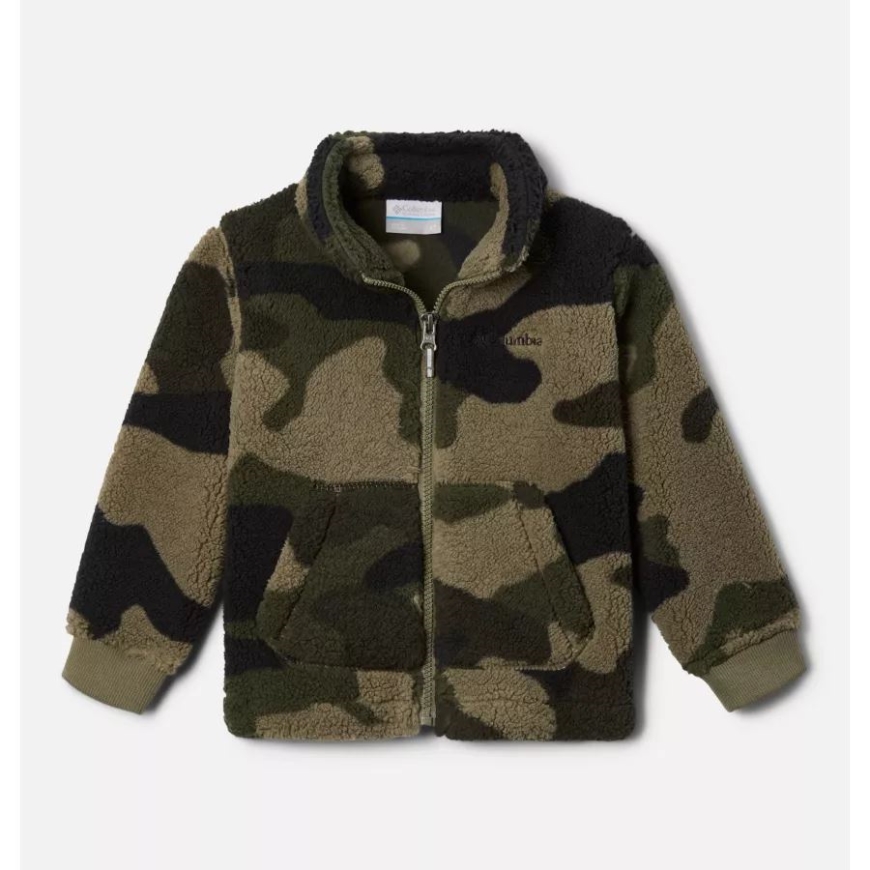 男の子用 幼児 ラギッド リッジ II フルジップ シェルパ ストーン グリーン モッズ カモ コロンビア