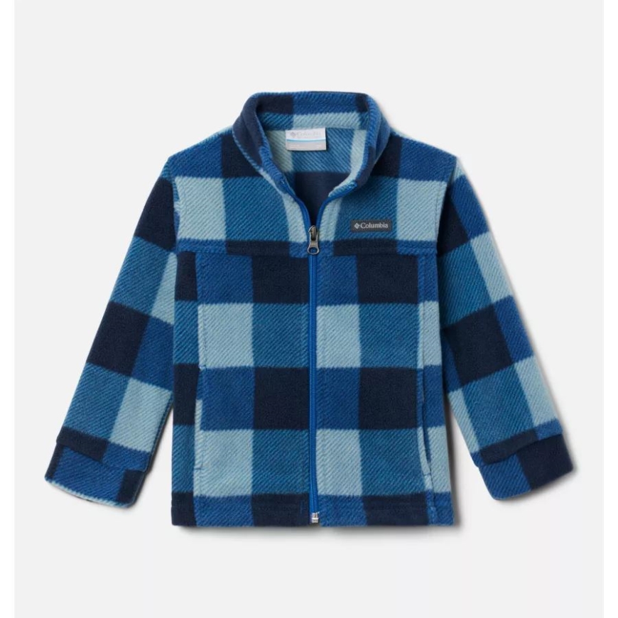 男の子 幼児 Zing Iii フリース ジャケット 明るいインディゴ チェック マルチ コロンビア