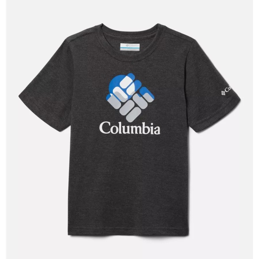 ボーイズ バレー クリーク ショートスリーブ グラフィック Tシャツ サメ Hthr/ジェムスケープ グラフィック コロンビア