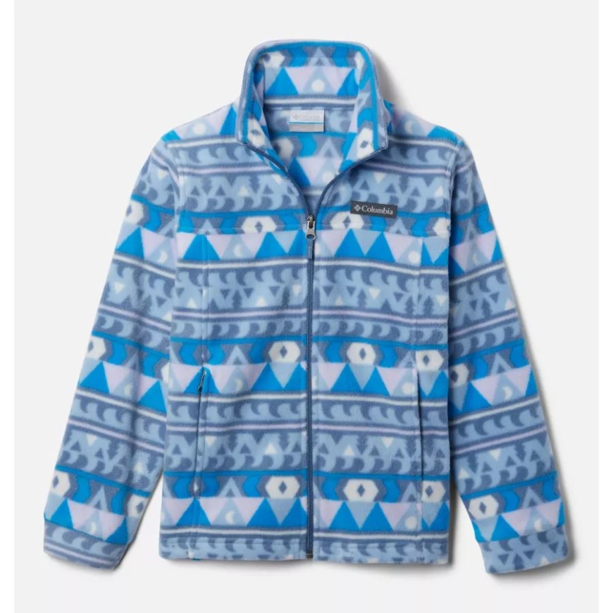 ボーイズ Zing Iii プリント フリース ジャケット コロンビア ブルーストーン キャンプ ブランケット