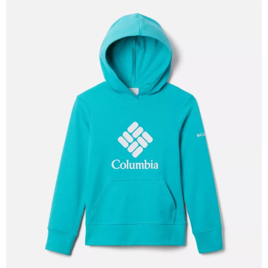 ブライト アクア コロンビア ガールズ コロンビア トレック フレンチ テリー​​ パーカー