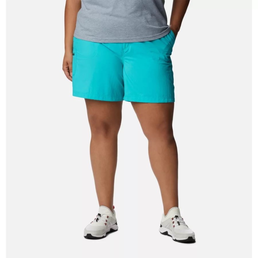 ブライト アクア コロンビア レディース サンディ リバー カーゴショーツ プラスサイズ