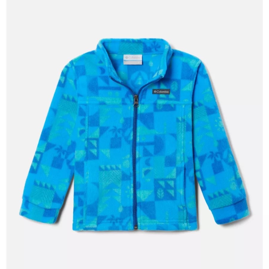ブライト アクア クエスト コロンビア ボーイズ トドラー ジング III フリース ジャケット