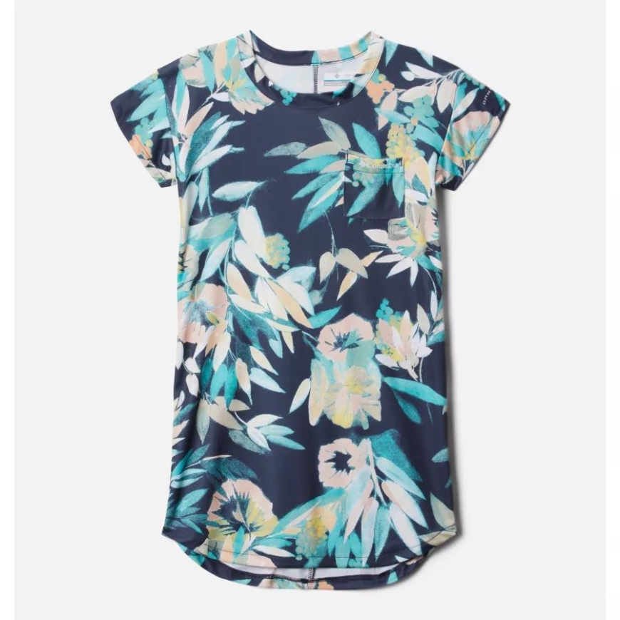 ブライト アクア ウィスタリアン コロンビア ガールズ パーカー リッジ ドレス