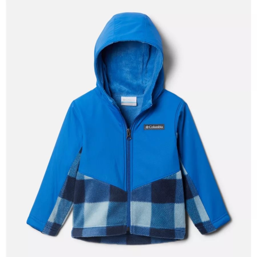 ブライト インディゴ チェック マルチ/ブライト インディゴ コロンビア トドラー スティーンズ Mt オーバーレイ パーカー