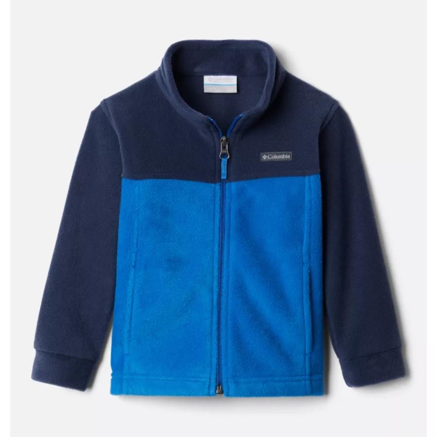 ブライト インディゴ/カレッジネイビー コロンビア ボーイズ トドラー スティーンズ マウンテン II フリース ジャケット