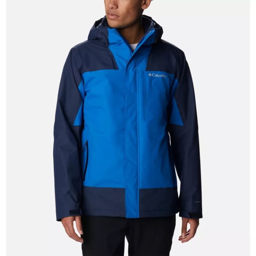 ブライト インディゴ/カレッジ ネイビー メンズ エレクトリック ピーク 3-in-1 インターチェンジ ウォーキング ジャケット コロンビア