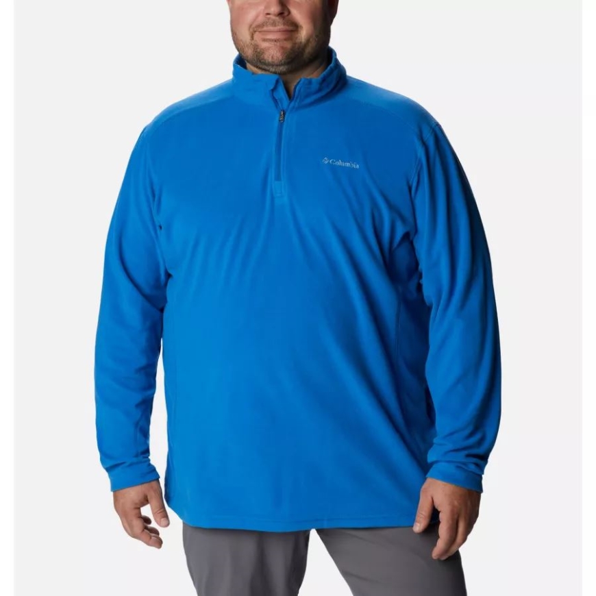 ブライト インディゴ コロンビア メンズ クラマス レンジ II ハーフジップ フリース プルオーバー ビッグ