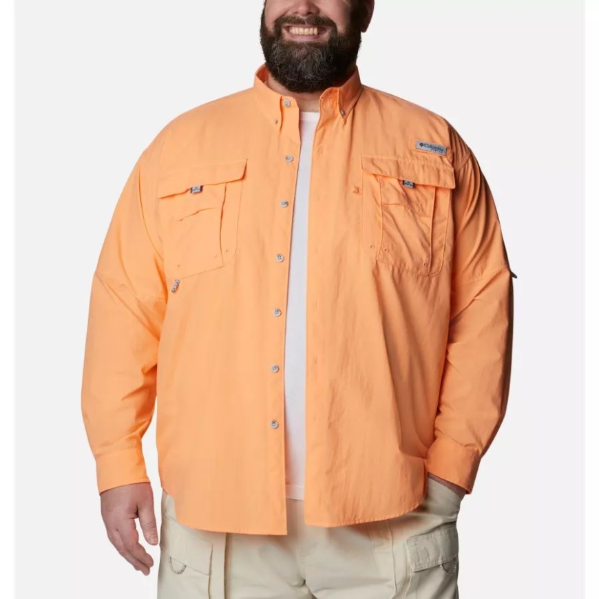 ブライト ネクター コロンビア メンズ Pfg バハマ Ii ロング スリーブ シャツ ビッグ