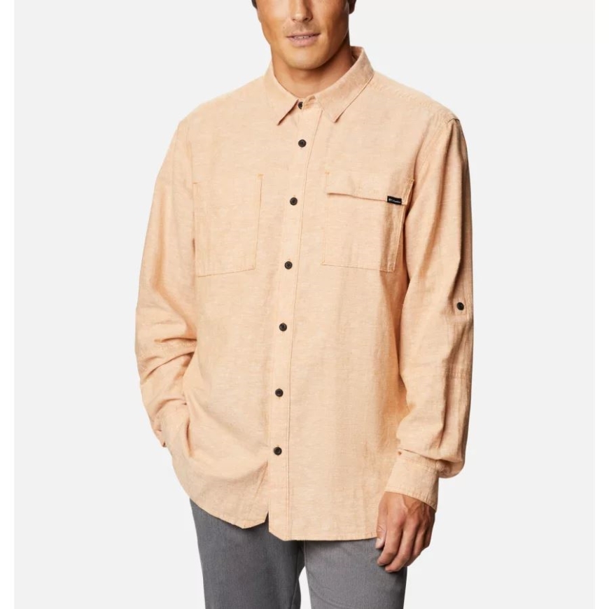キャニオン サン コロンビア メンズ クラークウォール ヘンプ シャンブレー ロング スリーブ シャツ