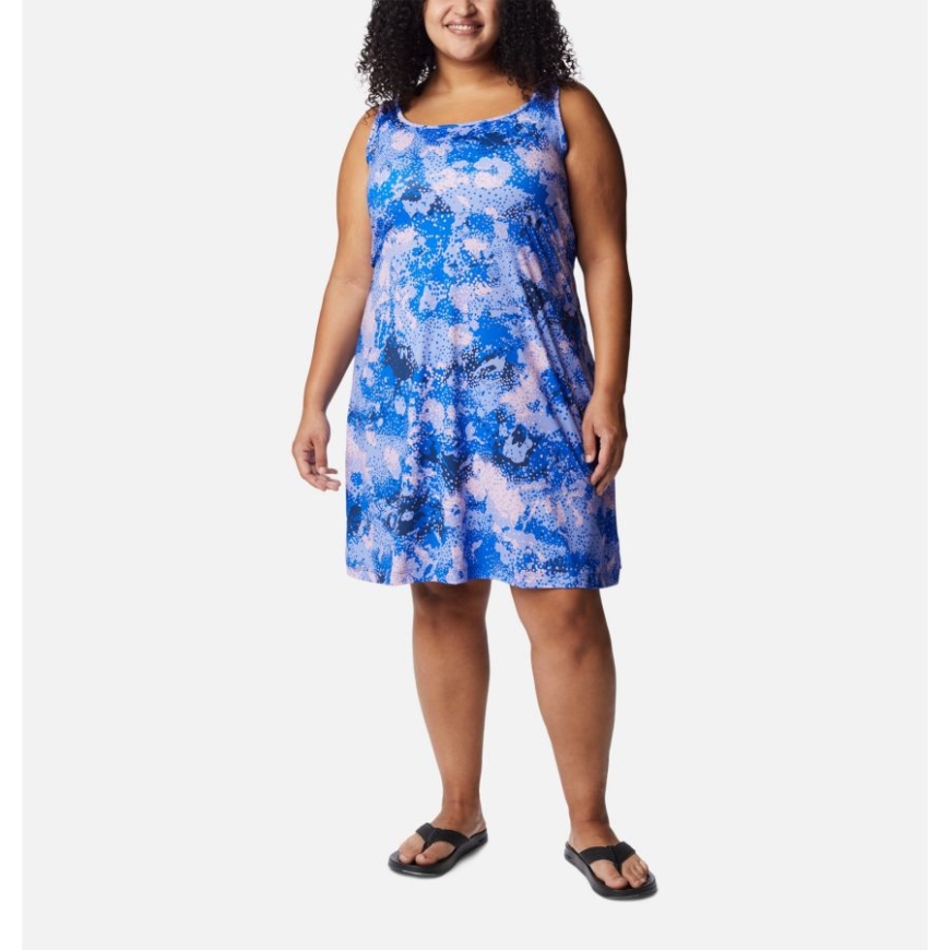 カーボン/フォームフローラル プリント レディース Pfg フリーザー Iii ドレス プラスサイズ コロンビア