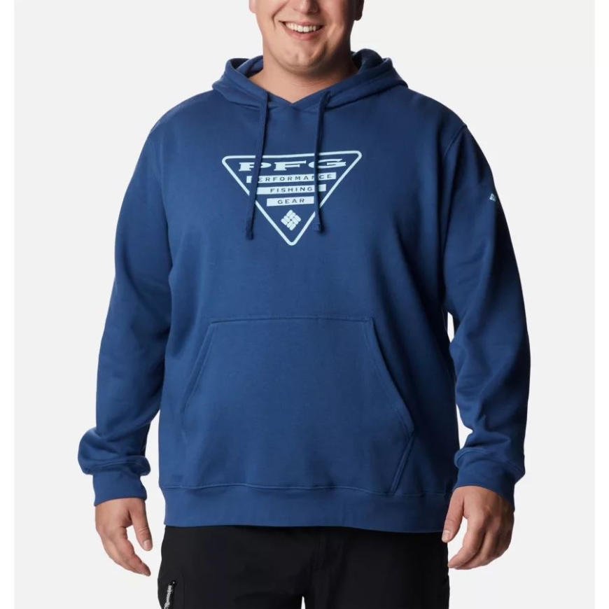 カーボン/スプリング ブルー コロンビア メンズ Pfg トライアングル Ii パーカー ビッグ