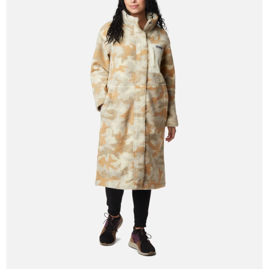 チョーク カモ プリント コロンビア ブランド レディース パノラマ フルレングス ジャケット