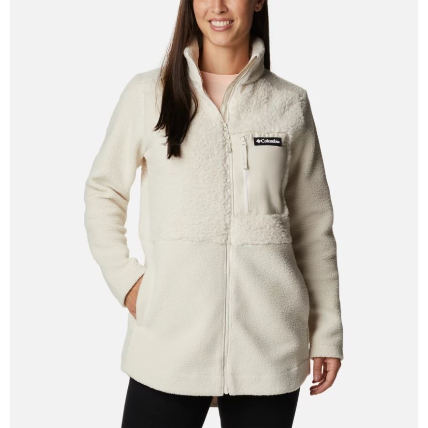 チョーク コロンビア レディース コロンビア ロッジ シェルパ ロング フリース ジャケット