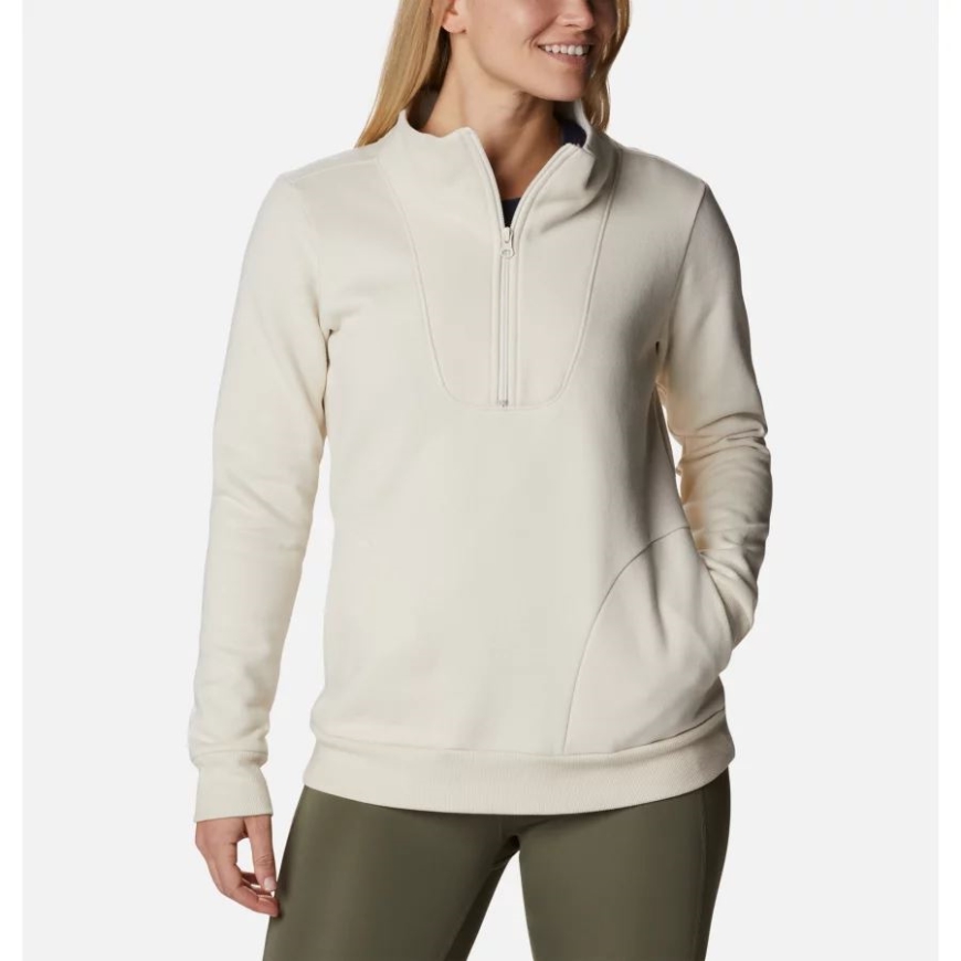 チョーク コロンビア レディース ハート マウンテンクォーター ジップ フリース プルオーバー