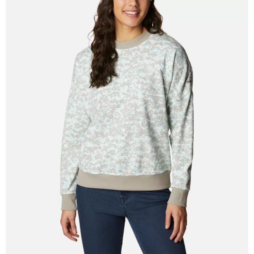 チョーク ドッティ 変装 女性用 コロンビア ロッジ フレンチ テリー​​ クルー コロンビア