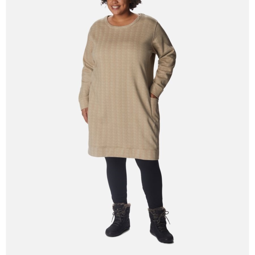 チョーク ヘリンボーン レディース コロンビア ロッジ ドレス プラスサイズ コロンビア