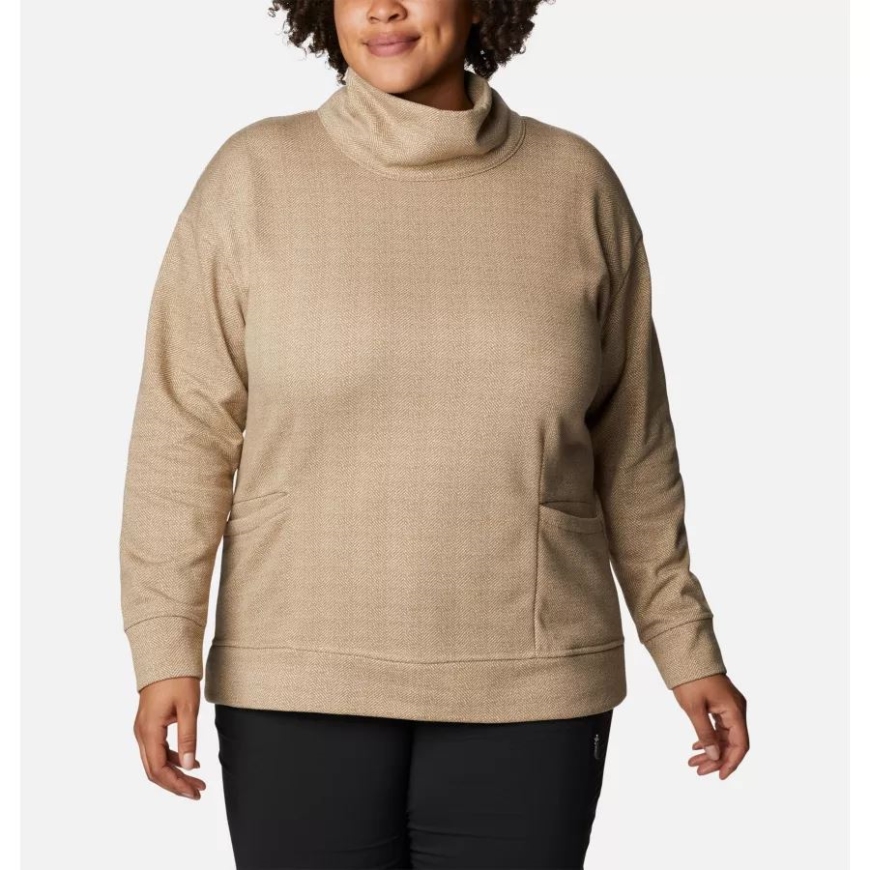 チョーク ヘリンボーン レディース コロンビア ロッジ ファンネル プルオーバー プラスサイズ コロンビア