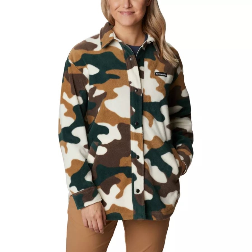 チョーク モッズ カモ プリント コロンビア レディース ベントン スプリングス シャツ ジャケット
