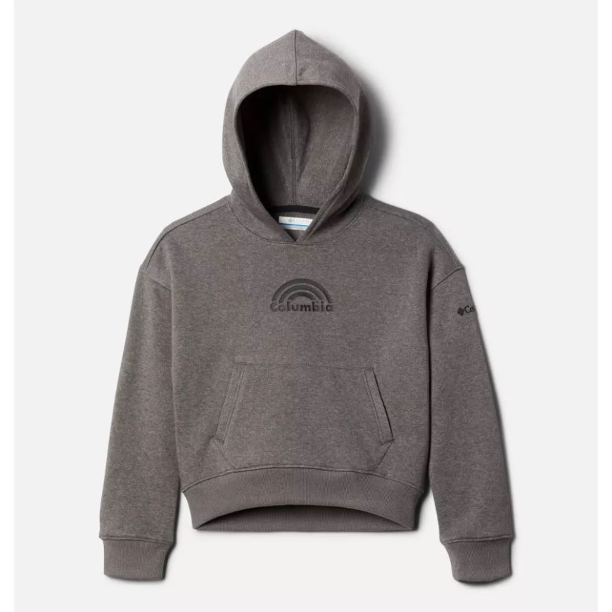 チャコール ヘザー ガールズ コロンビア トレック ノベルティ パーカー コロンビア