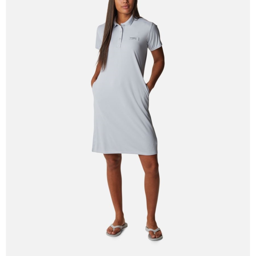 シーラス グレー コロンビア レディース Pfg タイダル ティー ポロ ドレス