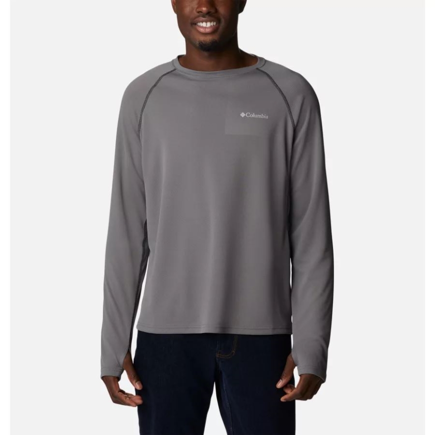 シティ グレー/ブラック メンズ ナロース ポワント ロング スリーブ シャツ コロンビア