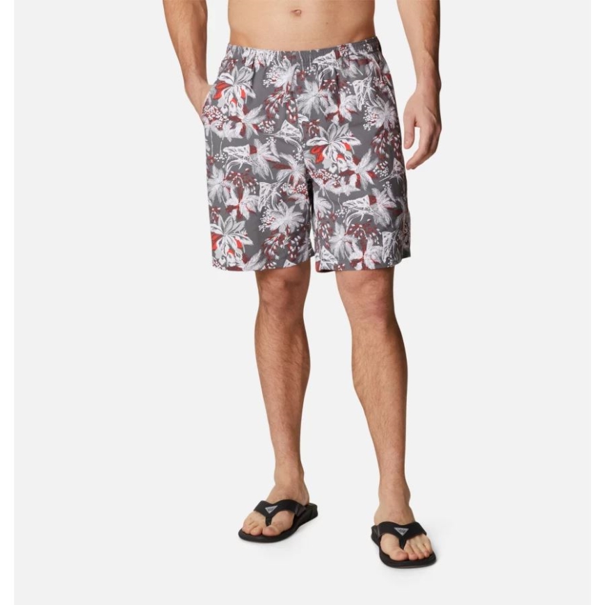 シティ グレー フェスティブ フィッシン プリント メンズ Pfg スーパー バックキャスト ウォーター ショーツ コロンビア