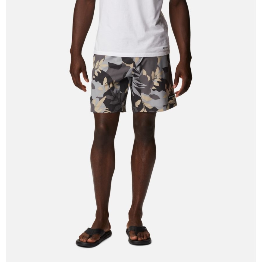 シティ グレー フローリエーテッド コロンビア メンズ サマータイド ストレッチ プリント ショーツ