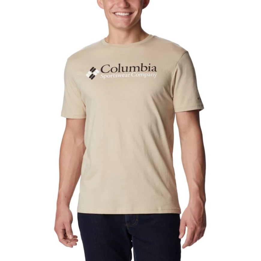 コロンビア古代化石/csc レトロ ロゴ メンズ Csc ベーシック ロゴ T シャツ