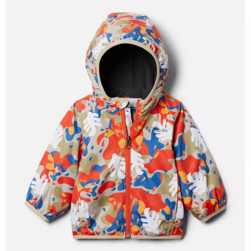 コロンビア古代化石迷彩スプラッシュ幼児ミニ ピクセル グラバー II 風ジャケット