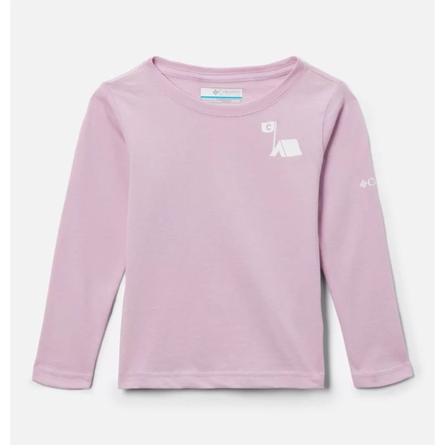 コロンビア オーラ/ジェム ハイカー ガールズ 幼児 ヘーゼルデル ヒル LS グラフィック Tシャツ