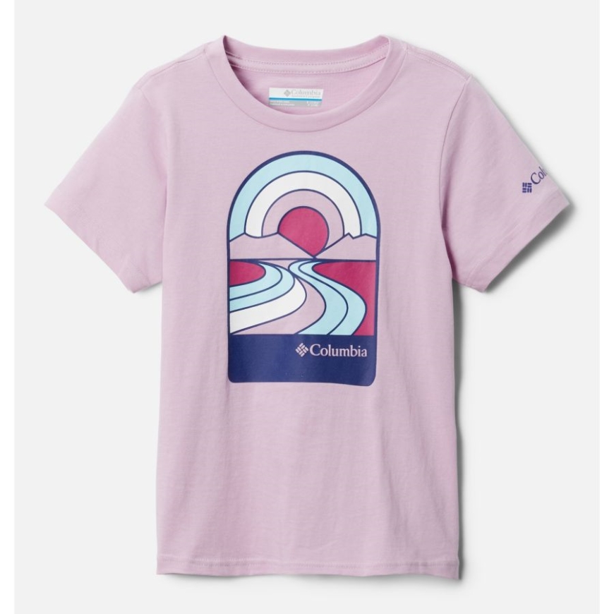 コロンビア オーラ/サントレック トレイルズ ガールズ ベッシー ビュート 半袖 グラフィック Tシャツ