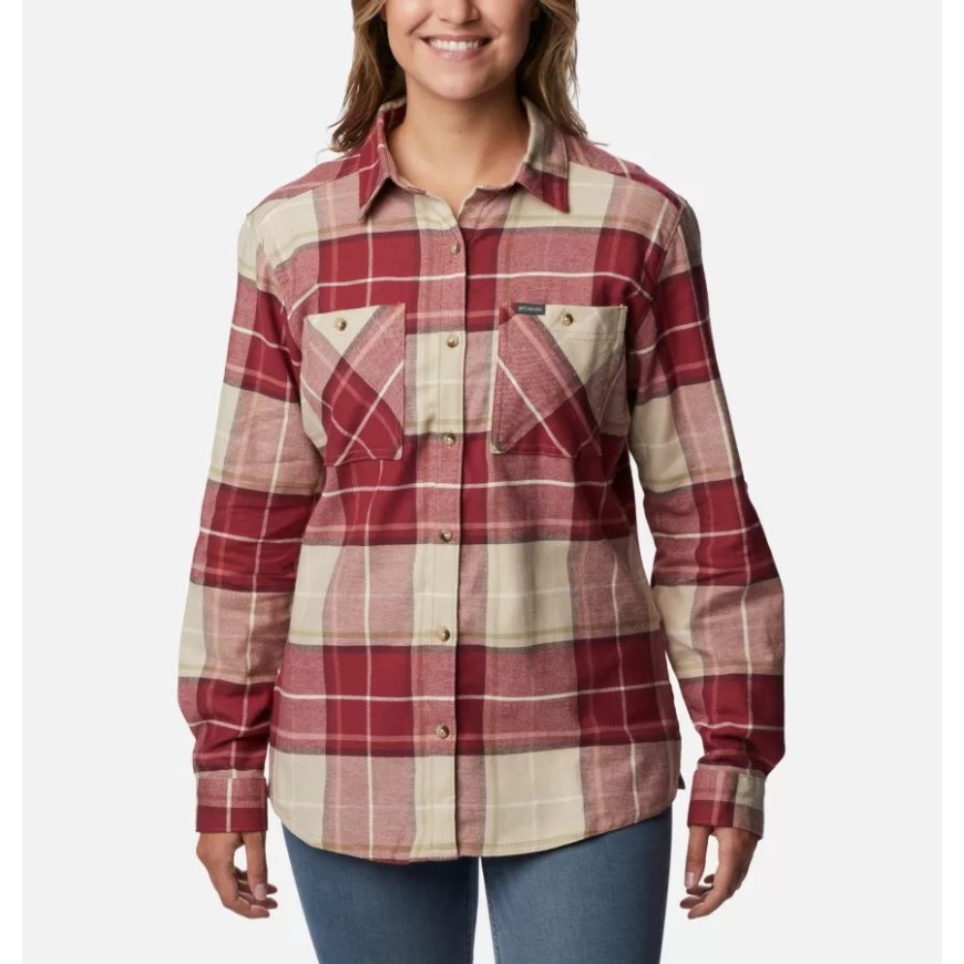 コロンビア ビーチ ボーイフレンド タータン レディース クレイ ヒルズ ストレッチ フランネル シャツ