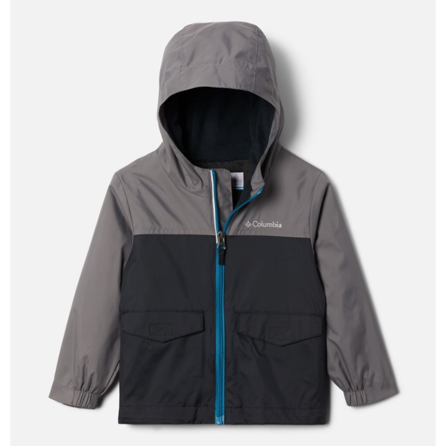 コロンビア ブラック/シティ グレー ボーイズ トドラー レインジラ ジャケット