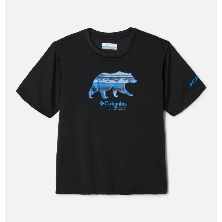 コロンビア ブラック/シーニック ウォーク グラフィック ボーイズ グリズリー リッジ 半袖 グラフィック Tシャツ