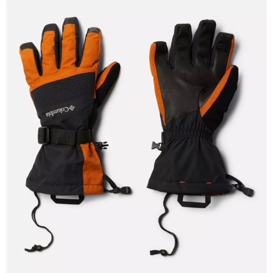 コロンビア ブラック/ウォーム コッパー メンズ Whirlibird II スキー グローブ