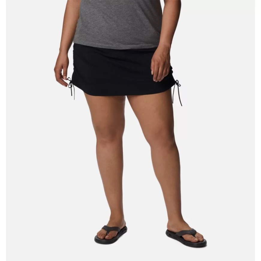 コロンビアブラックウィメンズいつでもカジュアルスコートプラスサイズ.