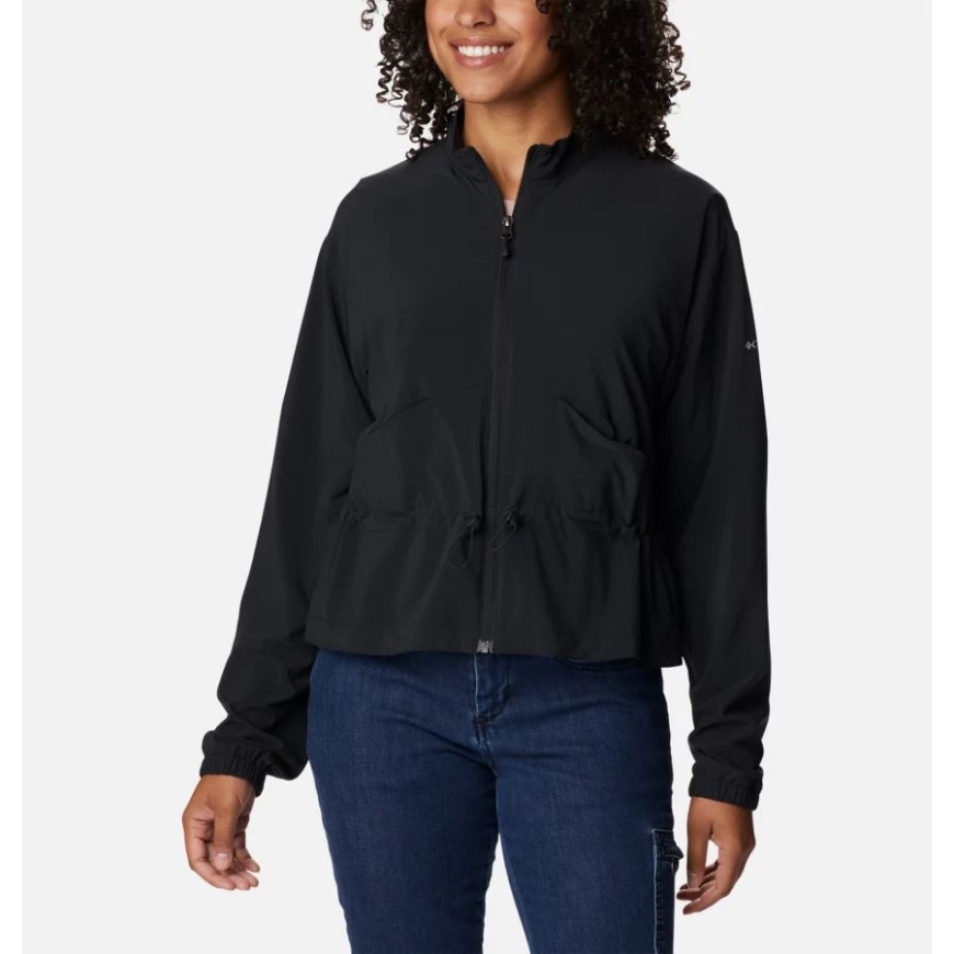 コロンビアブラックウィメンズバウンドレスビューティーフルジップジャケット