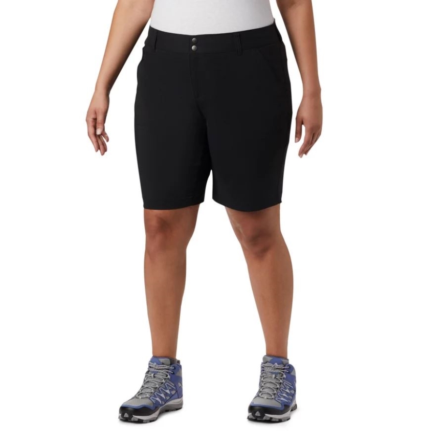 コロンビア ブラック レディース サタデー トレイル ロング ショーツ プラス サイズ