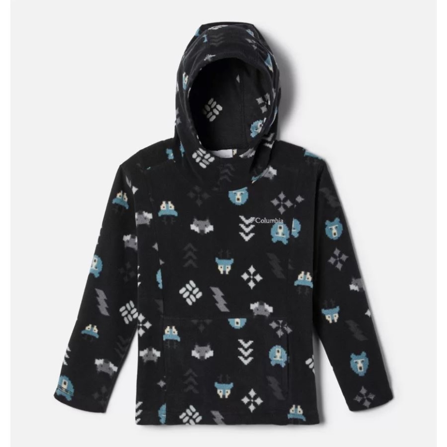 コロンビア ブラック ウッドランズ ボーイズ トドラー グレイシャル パーカー