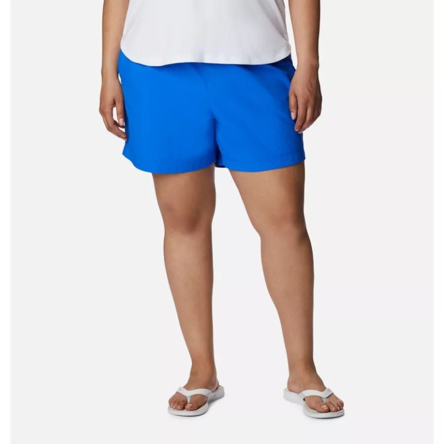 コロンビア ブルー マコー レディース Pfg バックキャスト ウォーター ショーツ プラス サイズ