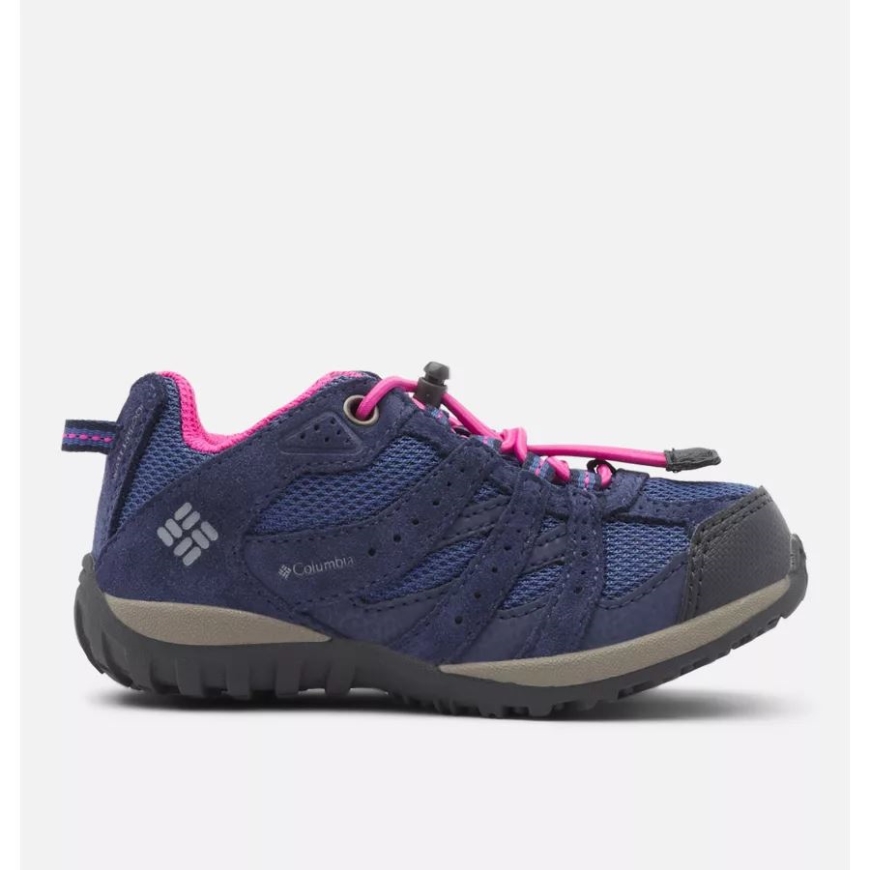 コロンビア ブルーベル/ピンク アイス キッズ レドモンド ウォータープルーフ シューズ