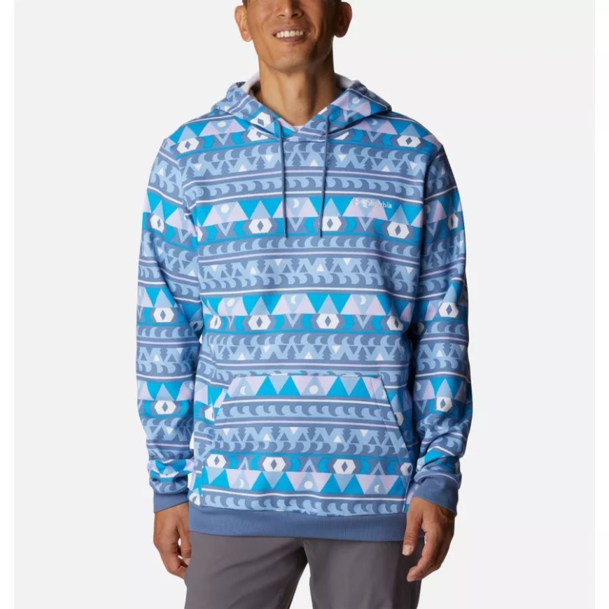 コロンビア ブルーストーン キャンプ ブランケット メンズ コロンビア ロゴ プリント パーカー