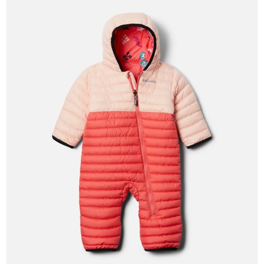 コロンビア ブラッシュ ピンク/ピーチ ブロッサム インファント パウダー ライト リバーシブル バンティング