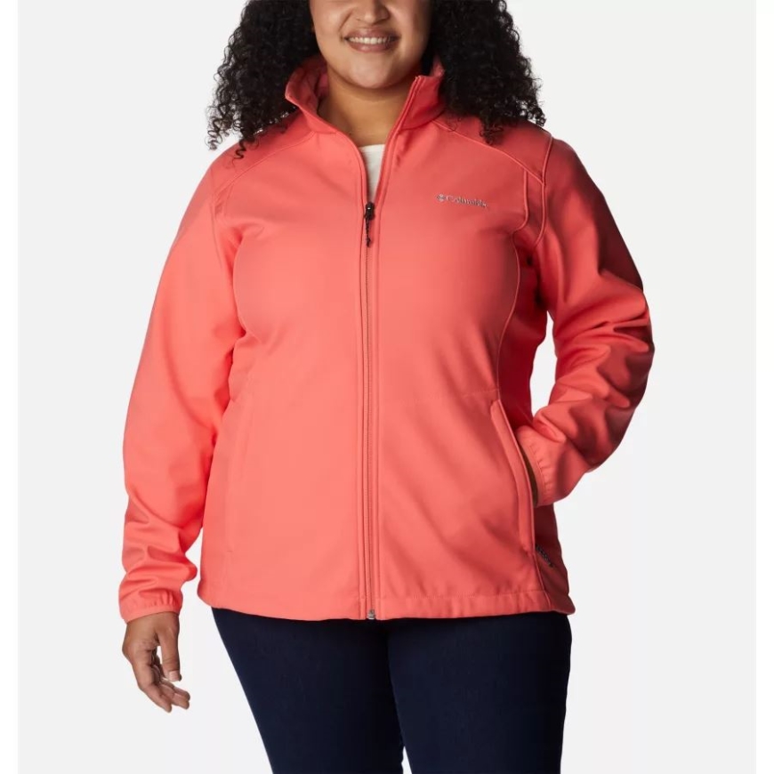 コロンビア ブラッシュ ピンク レディース クルーザー リッジ II ソフトシェル プラス サイズ