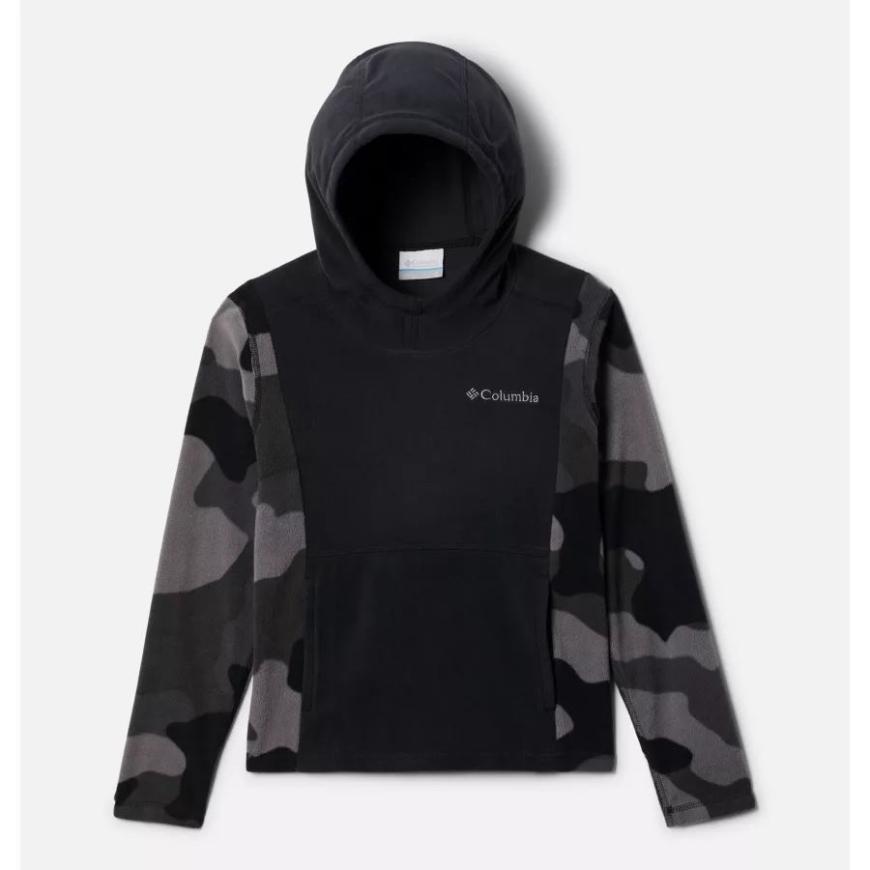 コロンビア ボーイズ グレイシャル パーカー ブラック/ブラック モッズ カモ